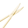thumbnail image 1 of Tijeras de precisión para cejas de acero inoxidable, diseño dorado, herramienta esencial para el cuidado facial y maquillaje profesional., 1 of 6