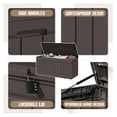 thumbnail image 2 of SONGMY 78 Gallon Outdoor Deck Box Large Resin Storage Box for Patio Furniture Cushions and Garden Tools (Brown), 2 of 7