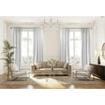 thumbnail image 1 of 3S Brother's Extra Long Solid Luxury Matte Velvet Soft Curtain White Single Panel Hanging Back Tap & Rod Pocket Home Décor 5-25 Feet Custom Made Curtains -Made in Turkey Each(52"x276"), 1 of 7