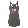 thumbnail image 2 of Wild Bobby, Cheer So Hard I Sweat Glitter Cheerleading Gift Team Squad, Pop Culture, Women Tri-Blend Racerback Tank Top, Premium Heather, Small, 2 of 4