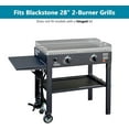 thumbnail image 4 of 28 inch Stainless Steel Flat Top Gas Grill Griddle Replacement for Blackstone 2-Burner Propane Fueled Grill Improved New Rear Grease Management System (Improved Version), 4 of 7