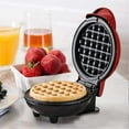 thumbnail image 4 of Small waffle maker with non-stick coating, deep cooking plate can be used for individual waffles, 4 of 5