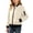 Beige, variant on Fancifize Bomber Rain Jackcet for Teens Girls Kids Windproof Full Zip Hiking Outdoor Climbing Raincoat Outerwear