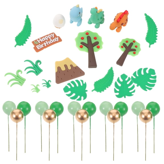Milisten Jungle Animal Cake Toppers Handcrafted Vibrant Colors Birthday Party Decorations for Kids Cakes