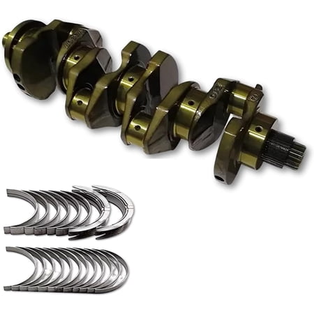Seapple V3307 Complete Crankshaft With Bearing Set 1G777-23010 Compatible with Kubota M6040 M7040 SV75 SSV75PC