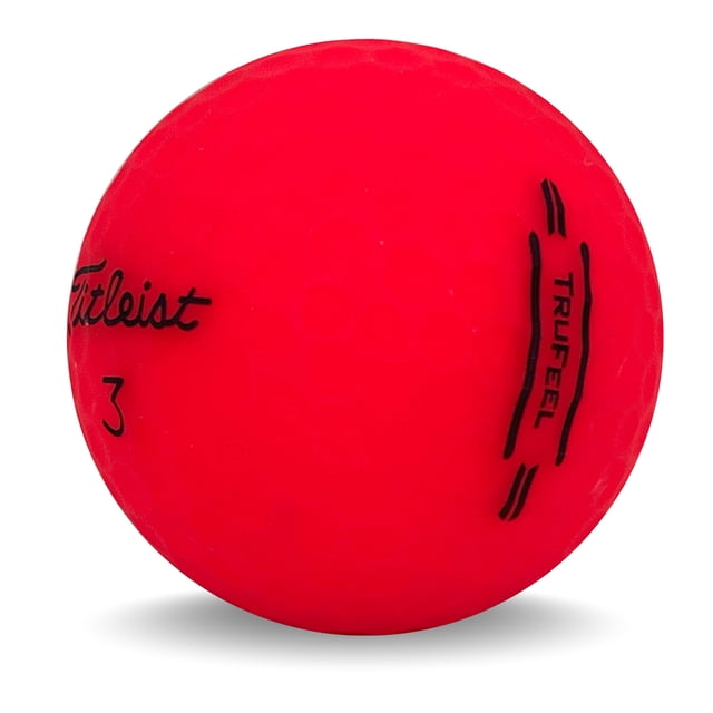 Mulligan Lot de 24 Titleist TruFeel Rouges Balles de Golf Usagées Recyclées – Qualité 5A Mint