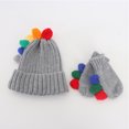 thumbnail image 4 of Qudderr Toddler Baby Winter Hat Mitten Set for Boys Girls Fleece Lined Dinosaur Wool Hat Unisex Set for 1-4 Years, 4 of 8