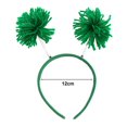 thumbnail image 5 of comerut Fur Ball Decor Headband Girl Funny Headband Fluffy Ball Hairband Halloween Christmas Birthday Party Hair Accessories, 5 of 7