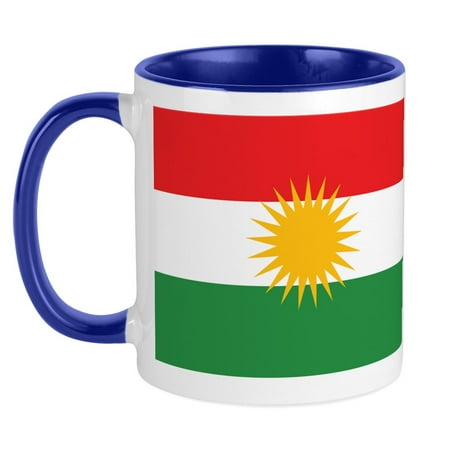 

CafePress - Kurdish Flag Mug - Ceramic Coffee Tea Novelty Mug Cup 11 oz