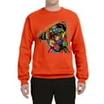 thumbnail image 3 of Dean Russo The Only Person Dog Lover Unisex Crewneck Graphic Sweatshirt, Orange, Large, 3 of 6