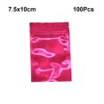 thumbnail image 3 of Bewildely Paquete de 100 piezas Bolsa de papel de aluminio Envases de cosméticos para el hogar Paquete Ziplock a prueba de fugas Bolsas Type2 NO2, 3 of 6