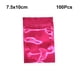 thumbnail image 4 of Toystoory Paquete de 100 bolsas de Papel de aluminio a prueba de fugas color rosa 7,5 x 10 cm, 4 of 6