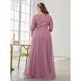 thumbnail image 6 of AURA Plus Size Sequin Evening Dress Women V Neck Formal Gown Elegant Party Dress, 6 of 7