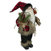 Northlight Standing Santa Christmas Figure Decoration with Snow Shoes and Bear - 18