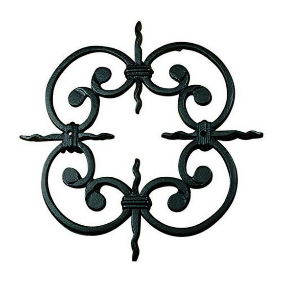 Speakeasy, Window or Gate Grille, Solid Iron, Black Finish Deco Grille #2
