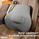 thumbnail image 1 of Almohada de apoyo lumbar para coche, espuma viscoelástica suave, cojín de apoyo para la parte media de la espalda, asiento de coche, diseño ergonómico Gris, 1 of 8