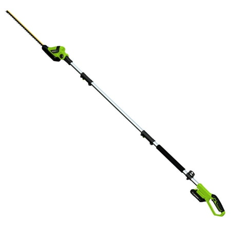 UPC: 0026479120223 | Earthwise LPHT12022 20  Cordless Electric 20 Volt Pole Hedge Trimmer (2Ah Battery and Charger Include)