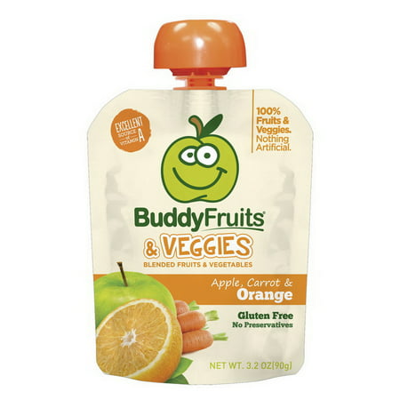 (Price/Case)Buddy Fruits 2812154 Veggies-18 X 1 Case-Carrot & Orange
