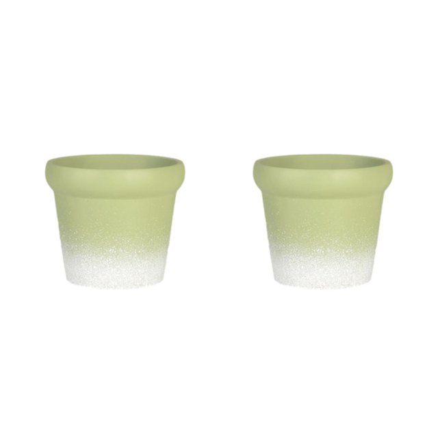 Kearding Maceta de cerámica nórdica con estilo para la decoración del jardín del hogar, materiales de alta , maceta de cerámica uno 2Conjunto
