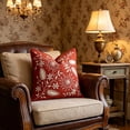 thumbnail image 6 of Qholemyo Floral Embroidered Throw Pillow Covers 17.7x17.7in Soft Elegant Decor For Indoor Sofa Bedroom, 6 of 6