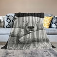 thumbnail image 2 of Orinice Polar Bear Warm Lightweight Blanket Soft Fleece Blankets for All Seasons - Decorative Throw Blanket for Living Rooms, Sofa, Office - Multiple Sizes Available 50x60in, 2 of 6