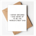 thumbnail image 1 of Dreang World's Best Dad Festival Quote Greeting Cards You are Invited Invitations, 1 of 3