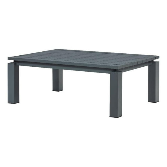 Sardinia Outdoor Aluminum Coffee Table - Gray
