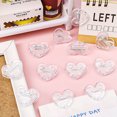 thumbnail image 3 of YIGSECU 5Pcs Transparent Heart Paper Clamps File Clips Note Holder Clips Bookmarks Clips, 3 of 13