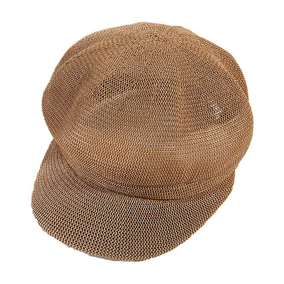 Women's Papyrus Balloon Hat Plain Peaked Hat Sun Hat Bread Flat Hat Newsboy Hat