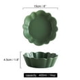 thumbnail image 3 of Qeeadeea Small Round Baking Dish Set Of 2, Colorful Ceramic Pie Pan, Round Pie Dish, Morandi Color Tableware-green-15x15x4.5cm, 400ml, 3 of 7