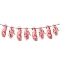 thumbnail image 2 of 2 juegos de pancartas de feliz Halloween, diseño rojo aterrador, calabaza, bruja, repisas de puerta, decoraciones de pared para fiesta de Halloween, 2 of 5