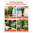 thumbnail image 6 of KFFKFF Plastic Urn Planters, 15.8 x 26.4 Inch, Set of 2 Black Decorative Flower Pots for Indoor & Outdoor Use, Ideal for Weddings, Events, Home, Garden, Balcony, Patio, and Porch Decoration, 6 of 9