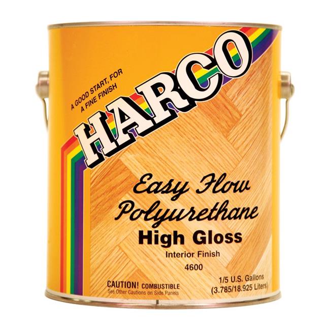 Harco 1817279 Easy Flow Super HighGloss Clear Polyurethane, 1 gal Case of 4