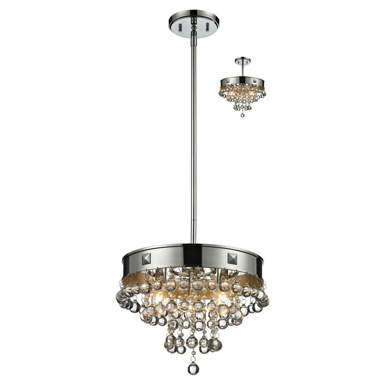 Z-Lite Iluva 612-CH Crystal Pendant Light - Walmart.com