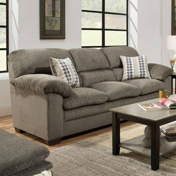 Simmons Upholstery Harlow Plush Sofa Walmart com 