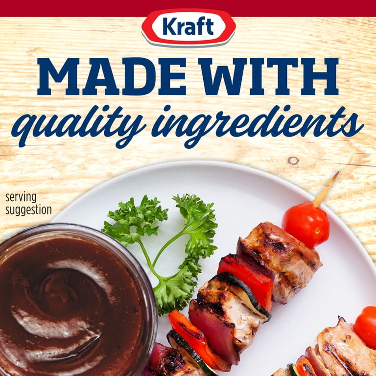 Kraft Hickory Smoke Slow-Simmered BBQ Sauce 17.5 oz Bottle Thick