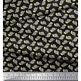 thumbnail image 3 of Soimoi Black Poly Georgette Fabric Tortoise Ocean Print Sewing Fabric Yard 52 Inch Wide, 3 of 3