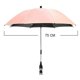 thumbnail image 2 of Paraguas para cochecito impermeable Levamdar giratorio ajustable 360 ° rosa, 2 of 5