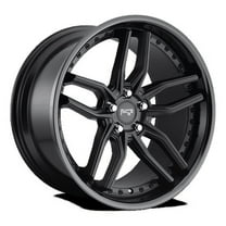 Niche M194 Methos 19X9.5 5X120 35Et 66.56Cb Gloss Black Matte Black Wheel