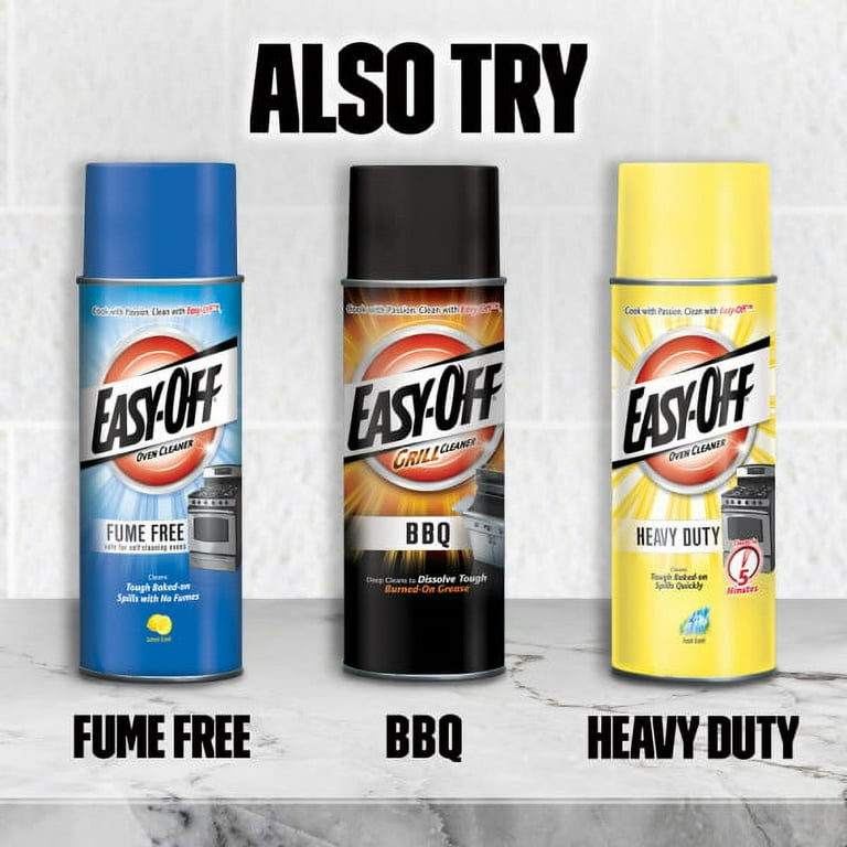  Easy Off Oven Cleaner 14.5oz Aerosol Can (Pack of 3) : Health &  Household