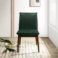 thumbnail image 3 of Mid-century Modern Dark Velvet Dining Chair Of 2 - Solid Wood, Comfort Padding Seat Style, Foam, 3 of 3