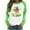 #0101-Green, variant on Pincandy Women's St. Patrick's Day Raglan Long Sleeve Round Neck Unhooded Casual Sweatshirt