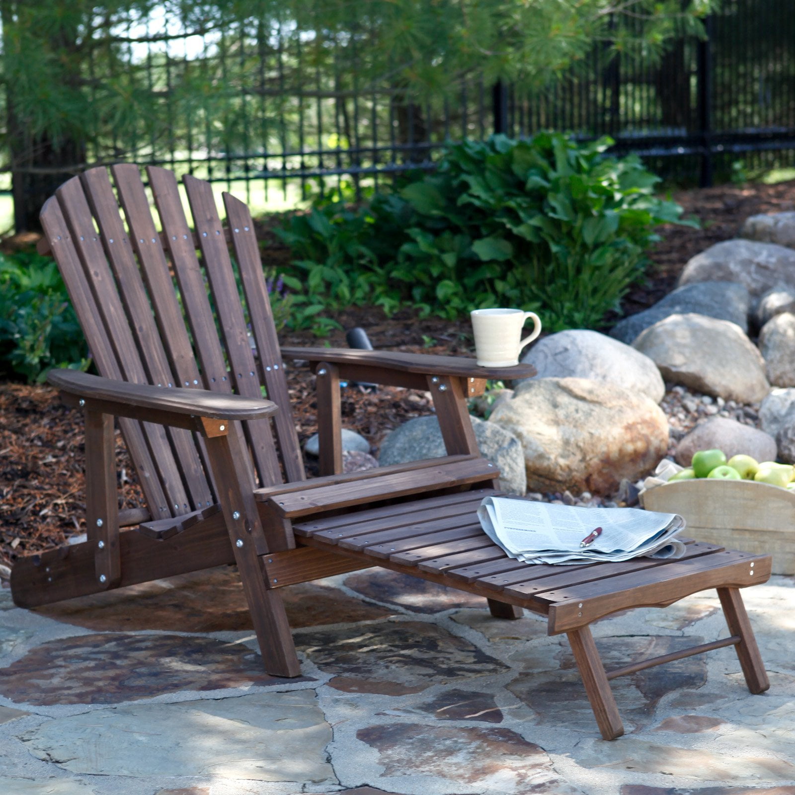 C Coast Grand Daddy Oversized Adirondack Chair With Pull Out C Coast Grand Daddy Oversized Adirondack Chair With Pull Out Ottoman Dark Brown