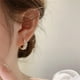 thumbnail image 4 of Pendientes de hoja de ópalo y circonita Pendientes de moda Pendientes de hoja de ópalo y circonita Pendientes de moda, 4 of 7