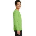 thumbnail image 3 of Port & Company Long Sleeve Performance Blend Tee-S (Lime), 3 of 6