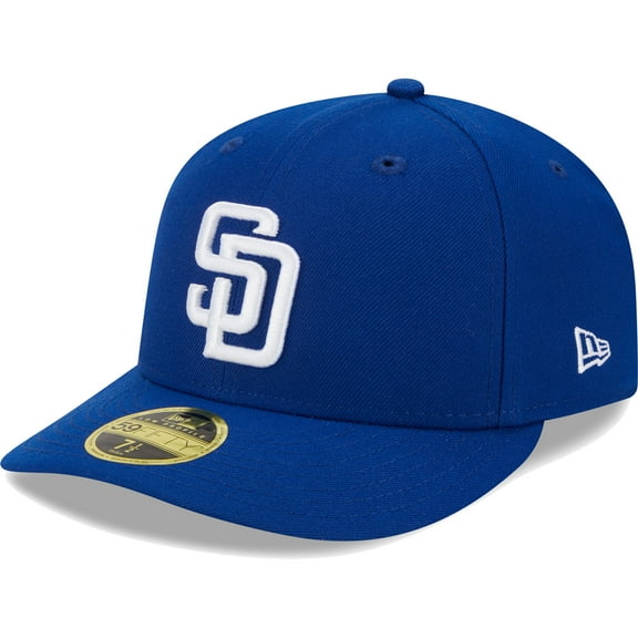 Men's New Era Royal San Diego Padres White Logo-Low Profile 59FIFTY Fitted Hat
