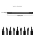 thumbnail image 3 of YROHGKPN 6Pcs Black Fabric Marker for Clothes, Double Tip Fabric Paint Pen for Shirt Hat, 3 of 8