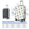 thumbnail image 6 of Daiia Farm Roosters Luggage Cover, Thickened Washable Travel Luggage Covers, Elastic Unique Baggage Covers for 18-20 inch Luggage-X-Large, 6 of 9