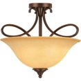 thumbnail image 1 of Hardware House 10-0892 Bennington 3-Light Semi-Flush Ceiling Fixture, Antique Bronze, 1 of 2