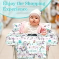 thumbnail image 3 of Shopping Cart Cover for Baby Girl Boy 2-in-1 High Chair Water Resistant High Chair Cover w/Phone Pouch Pocket Gender Neutral Cart Cover for Babies Padded Grocery Cart Cover for Baby, 3 of 6